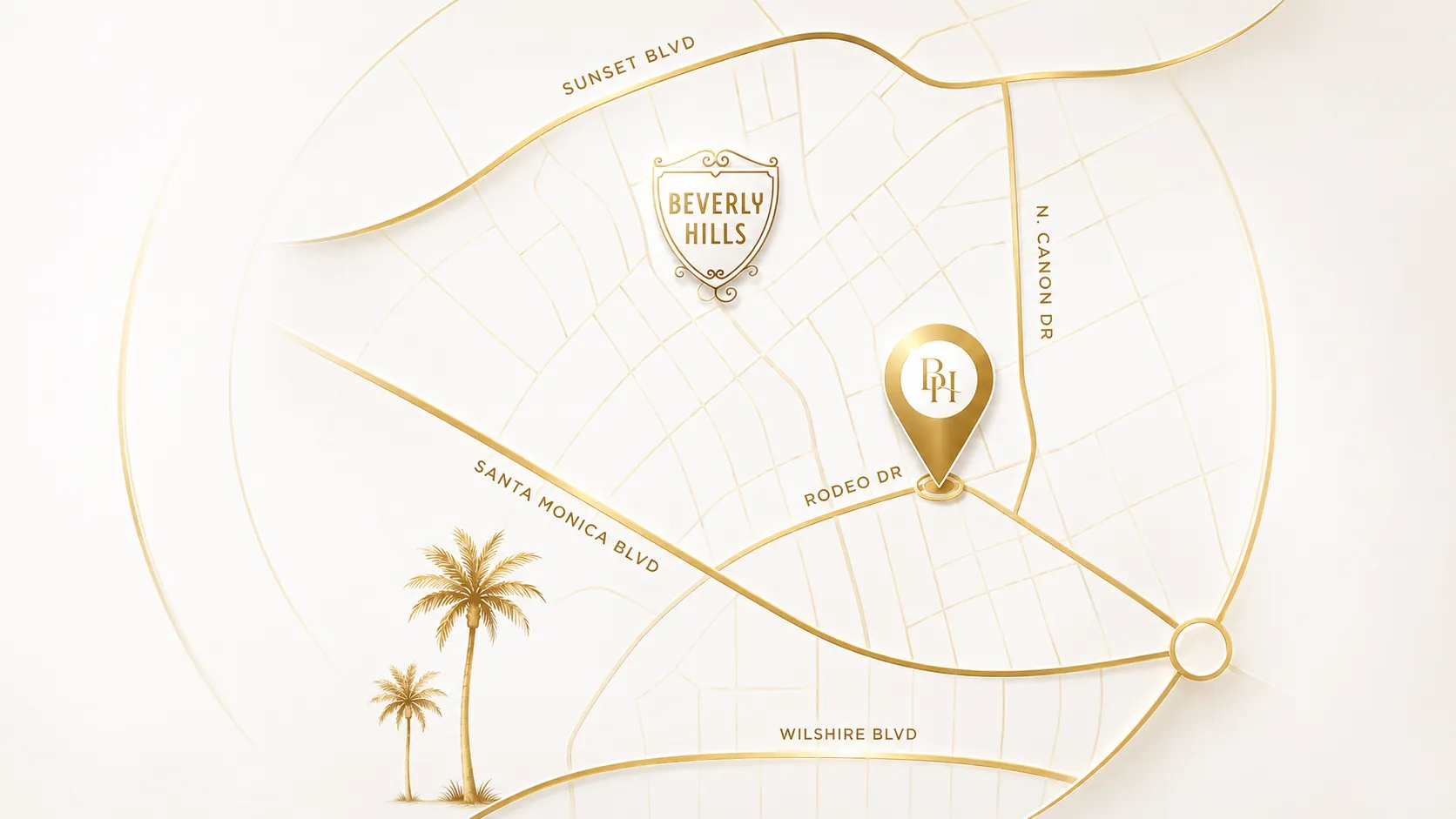 Flawless Beauty Cairns Beverly Hills location map outline
